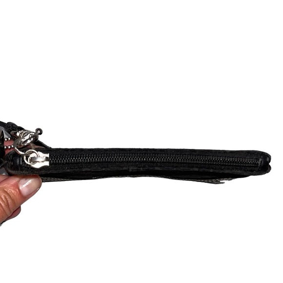 Coach Black Mini Monogrammed Wristlet - Picture 2 of 5
